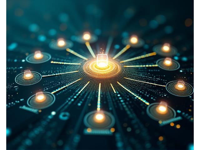 Abstract visualization of an AI neural network processing diverse health data points, depicted as glowing connections, leading to personalized health recommendations displayed as small insightful cards.